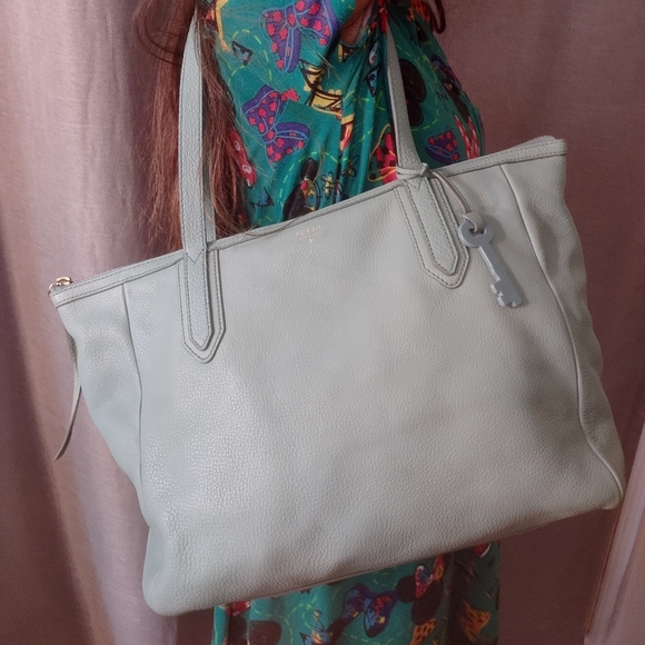 Womens Fossil LG seafoam color shoulderbag - Picture 3 of 17